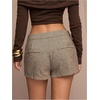 image:imageRoseSeek Womens Elegant Mini Shorts Dressy Casual Office Work Summer Shorts with PocketsCoffee Brown