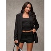image:imageRoseSeek Womens Elegant Mini Shorts Dressy Casual Office Work Summer Shorts with PocketsPure Black