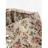 image:imageRoseSeek Womens Floral Embroidery Strapless Tube Top Lace Up Y2K Corset Crop TopsCoffee Brown
