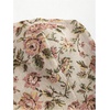 image:imageRoseSeek Womens Floral Embroidery Strapless Tube Top Lace Up Y2K Corset Crop TopsCoffee Brown