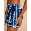 image:imageRoseSeek Womens Floral Graphic Skirt Shorts Drawstring Waist Tropical Boho Wrap SkortsBlue