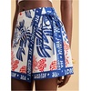 image:imageRoseSeek Womens Floral Graphic Skirt Shorts Drawstring Waist Tropical Boho Wrap SkortsBlue and Red