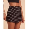 image:imageRoseSeek Womens Floral Graphic Skirt Shorts Drawstring Waist Tropical Boho Wrap SkortsDark Multicolor