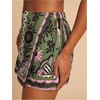 image:imageRoseSeek Womens Floral Graphic Skirt Shorts Drawstring Waist Tropical Boho Wrap SkortsGreen