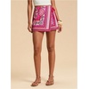 image:imageRoseSeek Womens Floral Graphic Skirt Shorts Drawstring Waist Tropical Boho Wrap SkortsPink