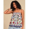 image:imageRoseSeek Womens Floral Tropical Boho Tank Tops Spaghetti Strap Summer Tops Beach Vacation Outfits CamisoleMulticolor Blue