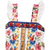 image:imageRoseSeek Womens Floral Tropical Graphic Short Dress Boho Ruffle Hem Sleeveless Vacation Tank DressFloral Beige