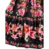 image:imageRoseSeek Womens Floral Tropical Graphic Short Dress Boho Ruffle Hem Sleeveless Vacation Tank DressFloral Black