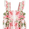 image:imageRoseSeek Womens Floral Tropical Graphic Short Dress Boho Ruffle Hem Sleeveless Vacation Tank DressMix Beige
