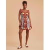 image:imageRoseSeek Womens Floral Tropical Graphic Short Dress Boho Ruffle Hem Sleeveless Vacation Tank DressMix Red