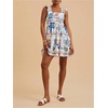 image:imageRoseSeek Womens Floral Tropical Graphic Short Dress Boho Ruffle Hem Sleeveless Vacation Tank DressMulticolor