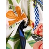 image:imageRoseSeek Womens Floral Tropical Graphic Short Dress Boho Ruffle Hem Sleeveless Vacation Tank DressMulticolor Beige
