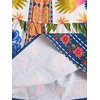 image:imageRoseSeek Womens Floral Tropical Graphic Short Dress Boho Ruffle Hem Sleeveless Vacation Tank DressMulticolor Blue