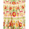 image:imageRoseSeek Womens Floral Tropical Graphic Short Dress Boho Ruffle Hem Sleeveless Vacation Tank DressMulticolor Yellow