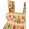 image:imageRoseSeek Womens Floral Tropical Graphic Short Dress Boho Ruffle Hem Sleeveless Vacation Tank DressMulticolor Yellow