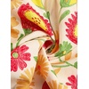 image:imageRoseSeek Womens Floral Tropical Graphic Short Dress Boho Ruffle Hem Sleeveless Vacation Tank DressMulticolor Yellow