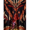 image:imageRoseSeek Womens Floral Tropical Graphic Short Dress Boho Ruffle Hem Sleeveless Vacation Tank DressOrange Black