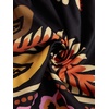 image:imageRoseSeek Womens Floral Tropical Graphic Short Dress Boho Ruffle Hem Sleeveless Vacation Tank DressOrange Black