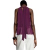 image:imageRoseSeek Womens Flowy Going Out Halter Tops Ruffle Mesh Tops Cut Out Sleeveless Tie Neck Tank Top Summer OutfitBrown