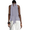 image:imageRoseSeek Womens Flowy Going Out Halter Tops Ruffle Mesh Tops Cut Out Sleeveless Tie Neck Tank Top Summer OutfitDusty Blue