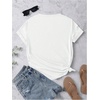 image:imageRoseSeek Womens Graphic Cherry Bow Tees Casual Letter Print Round Neck T Shirt Summer Short Sleeve Trendy TopsWhite Bow