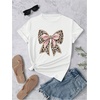 image:imageRoseSeek Womens Graphic Cherry Bow Tees Casual Letter Print Round Neck T Shirt Summer Short Sleeve Trendy TopsWhite Bow