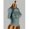 image:imageRoseSeek Womens Graphic Print Sheer Mesh Crop Tees Short Sleeve Crew Neck TShirts Going Out TopsGrey