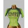 image:imageRoseSeek Womens Graphic Print Sheer Mesh Crop Tees Short Sleeve Crew Neck TShirts Going Out TopsLime Green