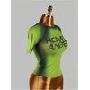 image:imageRoseSeek Womens Graphic Print Sheer Mesh Crop Tees Short Sleeve Crew Neck TShirts Going Out TopsLime Green