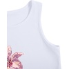 image:imageRoseSeek Womens Graphic Y2k Going Out Tank Tops Sleeveless Martini Casual Slim Fit Summer Crop TopFloral White