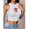 image:imageRoseSeek Womens Graphic Y2k Going Out Tank Tops Sleeveless Martini Casual Slim Fit Summer Crop TopMedium White