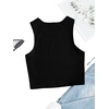 image:imageRoseSeek Womens Graphic Y2k Going Out Tank Tops Sleeveless Martini Casual Slim Fit Summer Crop TopMix Black