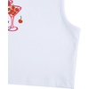 image:imageRoseSeek Womens Graphic Y2k Going Out Tank Tops Sleeveless Martini Casual Slim Fit Summer Crop TopRed White