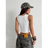 image:imageRoseSeek Womens Graphic Y2k Going Out Tank Tops Sleeveless Martini Casual Slim Fit Summer Crop TopWhite Green