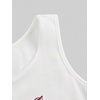 image:imageRoseSeek Womens Graphic Y2k Going Out Tank Tops Sleeveless Martini Casual Slim Fit Summer Crop TopWhite and Red
