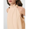 image:imageRoseSeek Womens Halter Tops Tie Back Sleeveless Casual Blouses Dressy Work Shirts Going Out Summer TopsApricot Beige