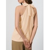 image:imageRoseSeek Womens Halter Tops Tie Back Sleeveless Casual Blouses Dressy Work Shirts Going Out Summer TopsApricot Beige