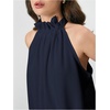 image:imageRoseSeek Womens Halter Tops Tie Back Sleeveless Casual Blouses Dressy Work Shirts Going Out Summer TopsDeep Blue