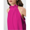 image:imageRoseSeek Womens Halter Tops Tie Back Sleeveless Casual Blouses Dressy Work Shirts Going Out Summer TopsHot Pink
