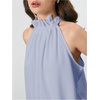 image:imageRoseSeek Womens Halter Tops Tie Back Sleeveless Casual Blouses Dressy Work Shirts Going Out Summer TopsLight Blue