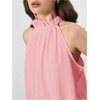 image:imageRoseSeek Womens Halter Tops Tie Back Sleeveless Casual Blouses Dressy Work Shirts Going Out Summer TopsLight Pink
