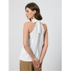 image:imageRoseSeek Womens Halter Tops Tie Back Sleeveless Casual Blouses Dressy Work Shirts Going Out Summer TopsPure White
