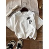 image:imageRoseSeek Womens Hawaiian Shirts Tropical Graphic Tees Crewneck Short Sleeve Vacation Summer T ShirtWhite
