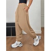 image:imageRoseSeek Womens Hippie Baggy Harem Pants Drawstring Waist Drop Crotch Trousers Asymmetrical Wrap StreetwearKhaki