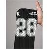 image:imageRoseSeek Womens Jersey Shirts Number Graphic V Neck 34 Sleeve Football Y2k T Shirts Tops StreetwearBlack