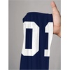 image:imageRoseSeek Womens Jersey Shirts Number Graphic V Neck 34 Sleeve Football Y2k T Shirts Tops StreetwearBlue Letter