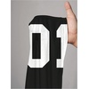 image:imageRoseSeek Womens Jersey Shirts Number Graphic V Neck 34 Sleeve Football Y2k T Shirts Tops StreetwearNumber Black