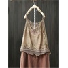 image:imageRoseSeek Womens Lace Trim Cami Tops Spaghetti Strap V Neck Sleeveless Tank Tops Y2k Vintage Retro CamisoleCoffee Brown