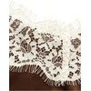image:imageRoseSeek Womens Lace Trim Patchwork Cami Top V Neck Sleeveless Tops with Side Slit Elegant TopsCoffee Brown