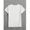 image:imageRoseSeek Womens Letter Graphic Tees V Neck Short Sleeve Casual T Shirts Old Money TopsWhite